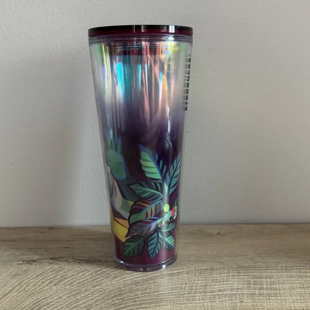 Starbucks Tumbler Water Bottle Yigiao Wang Sign Language 2023‎ 24 oz No Straw
